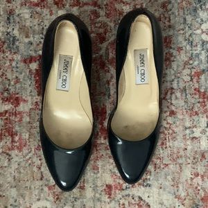 Gorgeous dark navy Jimmy Choo spike heels